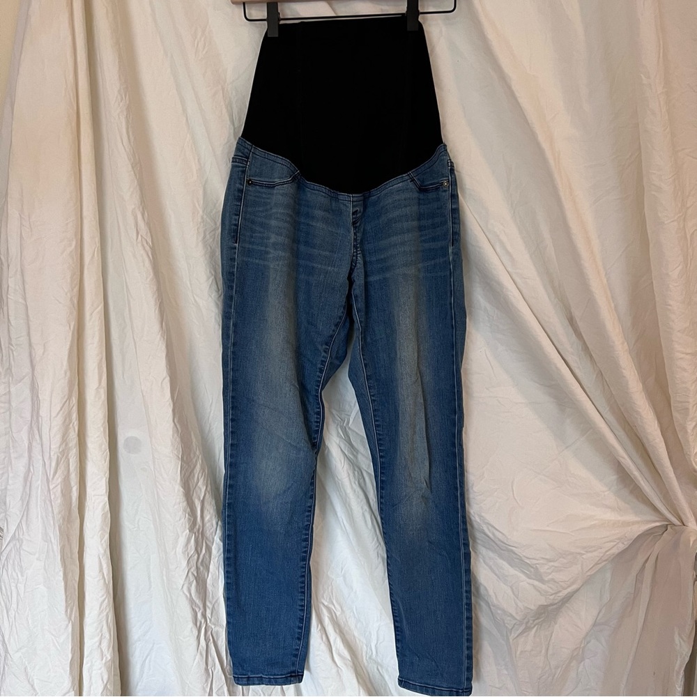 Isabel Maternity by Ingrid & Isabel over belly dark wash jegging jeans size 2